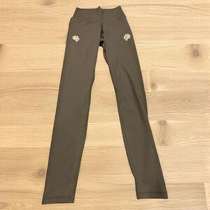 SHE Olive Green Leggings Wolf Logo Small Limited Edition #340 of 500‎ Athleisure